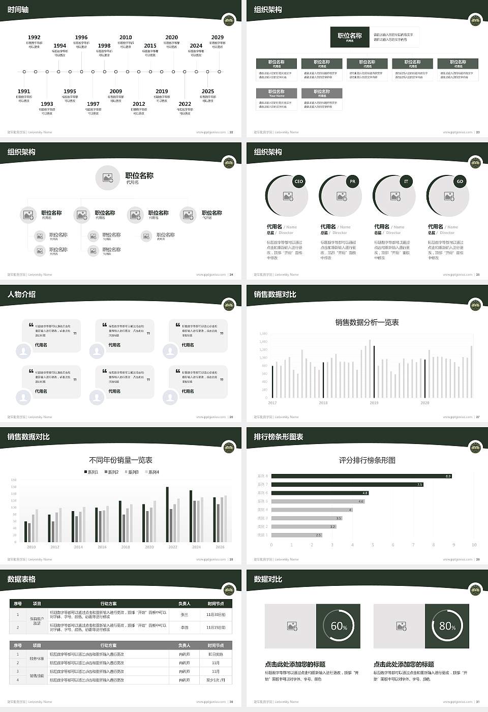 陆军勤务学院学术汇报/学术交流研讨会通用PPT模板下载16:9格式幻灯片预览图4