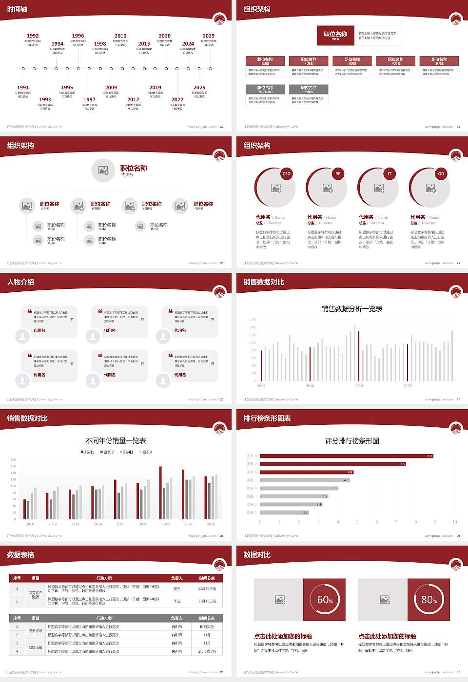 江苏航运职业技术学院学术汇报/学术交流研讨会通用PPT模板下载16:9格式幻灯片预览图4