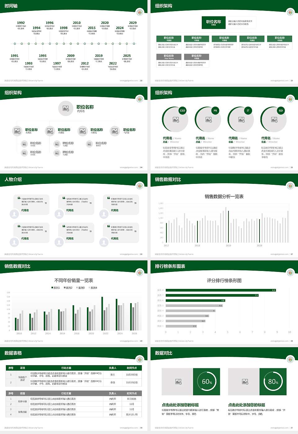 湖南生物机电职业技术学院学术汇报/学术交流研讨会通用PPT模板下载16:9格式幻灯片预览图4