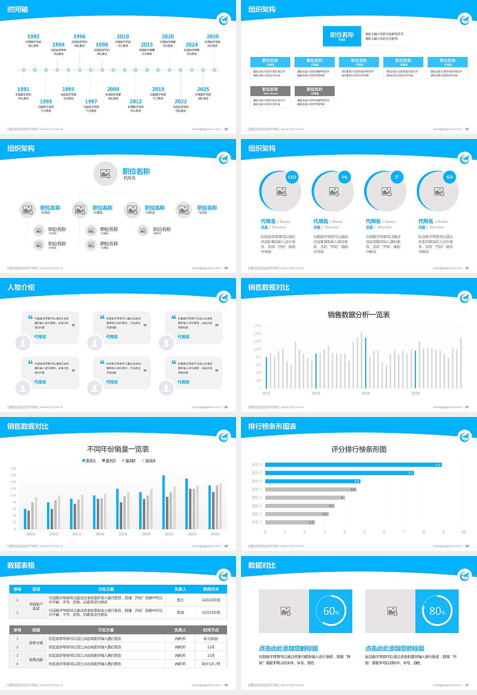 沈阳航空职业技术学院学术汇报/学术交流研讨会通用PPT模板下载16:9格式幻灯片预览图4