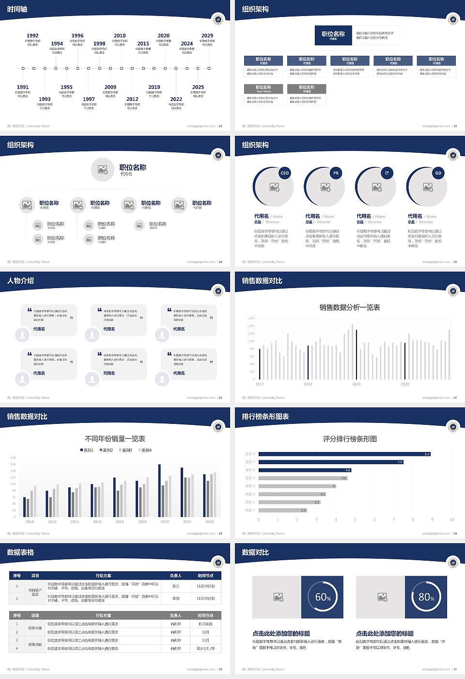贵州警察学院学术汇报/学术交流研讨会通用PPT模板下载16:9格式幻灯片预览图4
