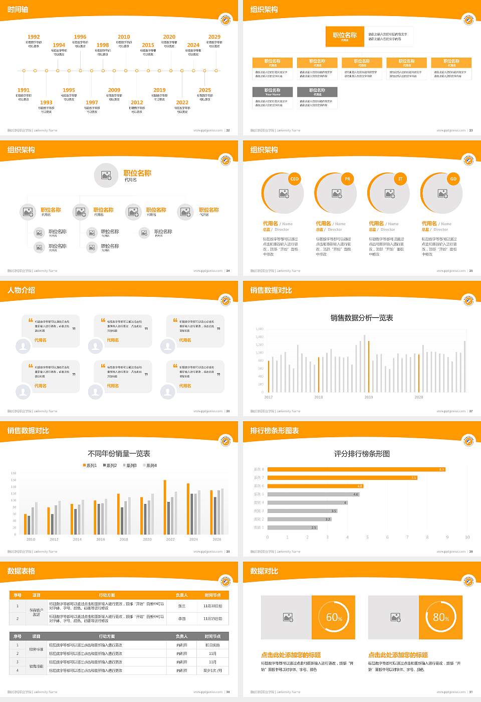 重庆财经职业学院学术汇报/学术交流研讨会通用PPT模板下载16:9格式幻灯片预览图4