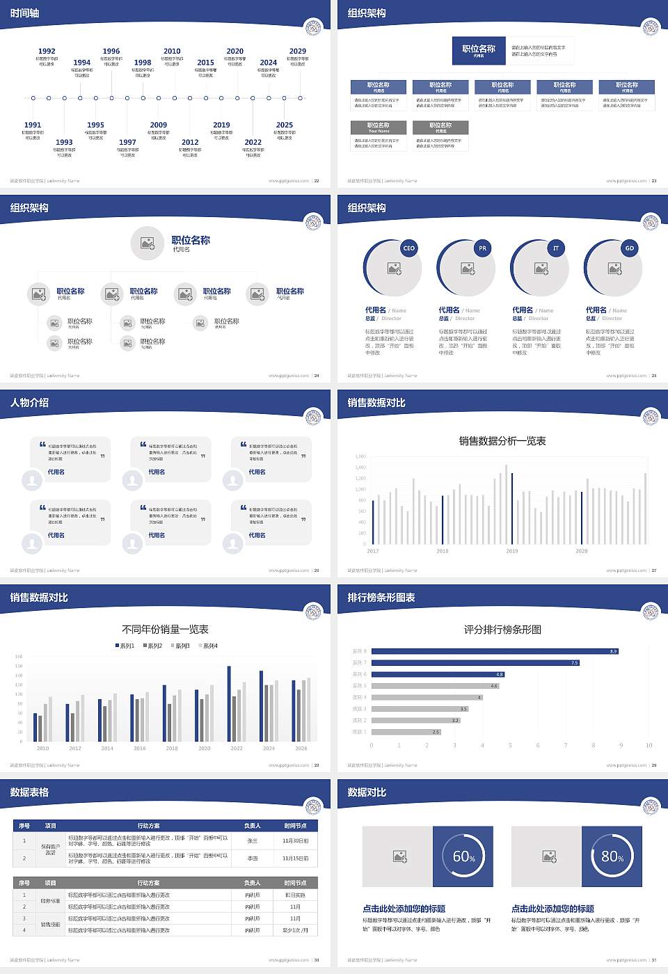 湖南软件职业学院学术汇报/学术交流研讨会通用PPT模板下载16:9格式幻灯片预览图4