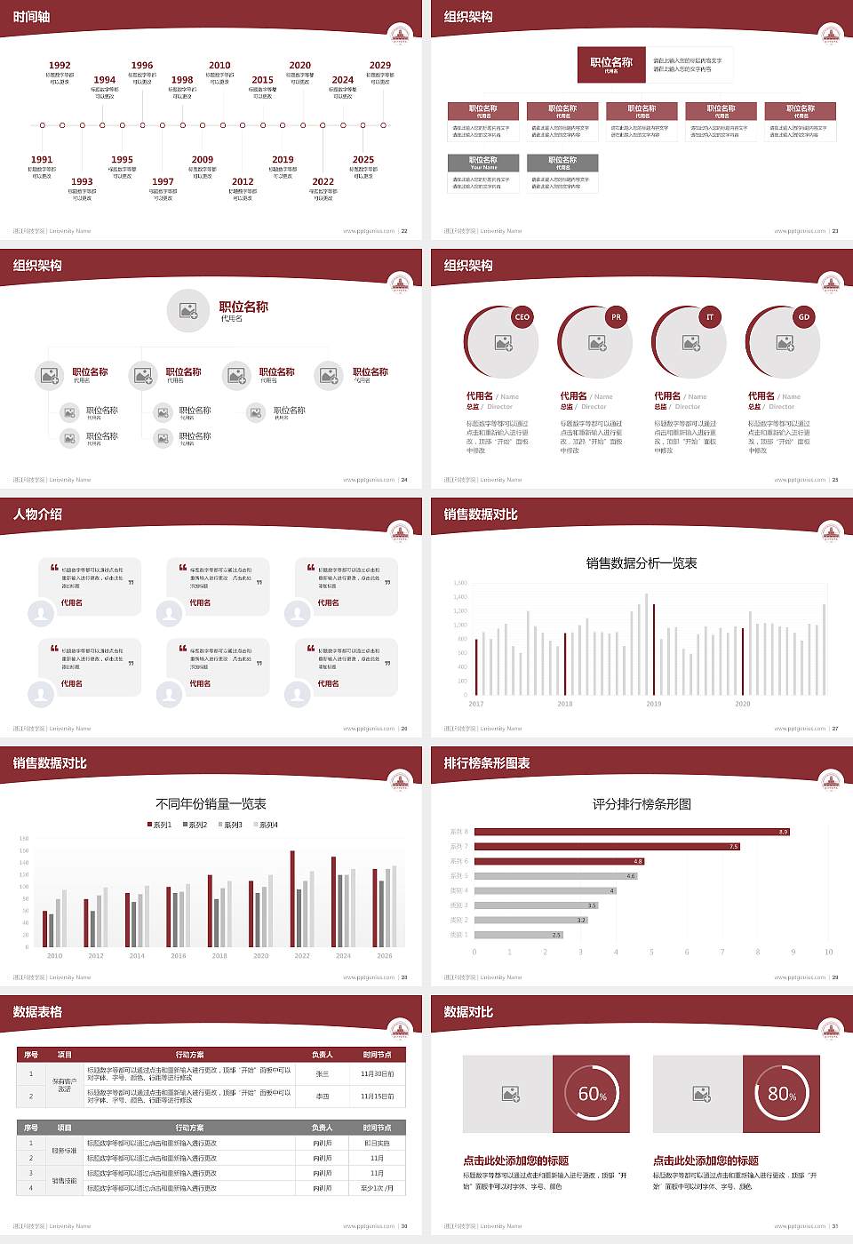 湛江科技学院学术汇报/学术交流研讨会通用PPT模板下载16:9格式幻灯片预览图4
