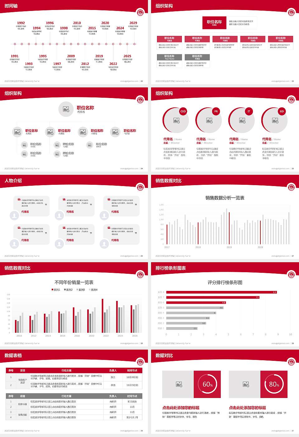 浙江东方职业技术学院学术汇报/学术交流研讨会通用PPT模板下载16:9格式幻灯片预览图4
