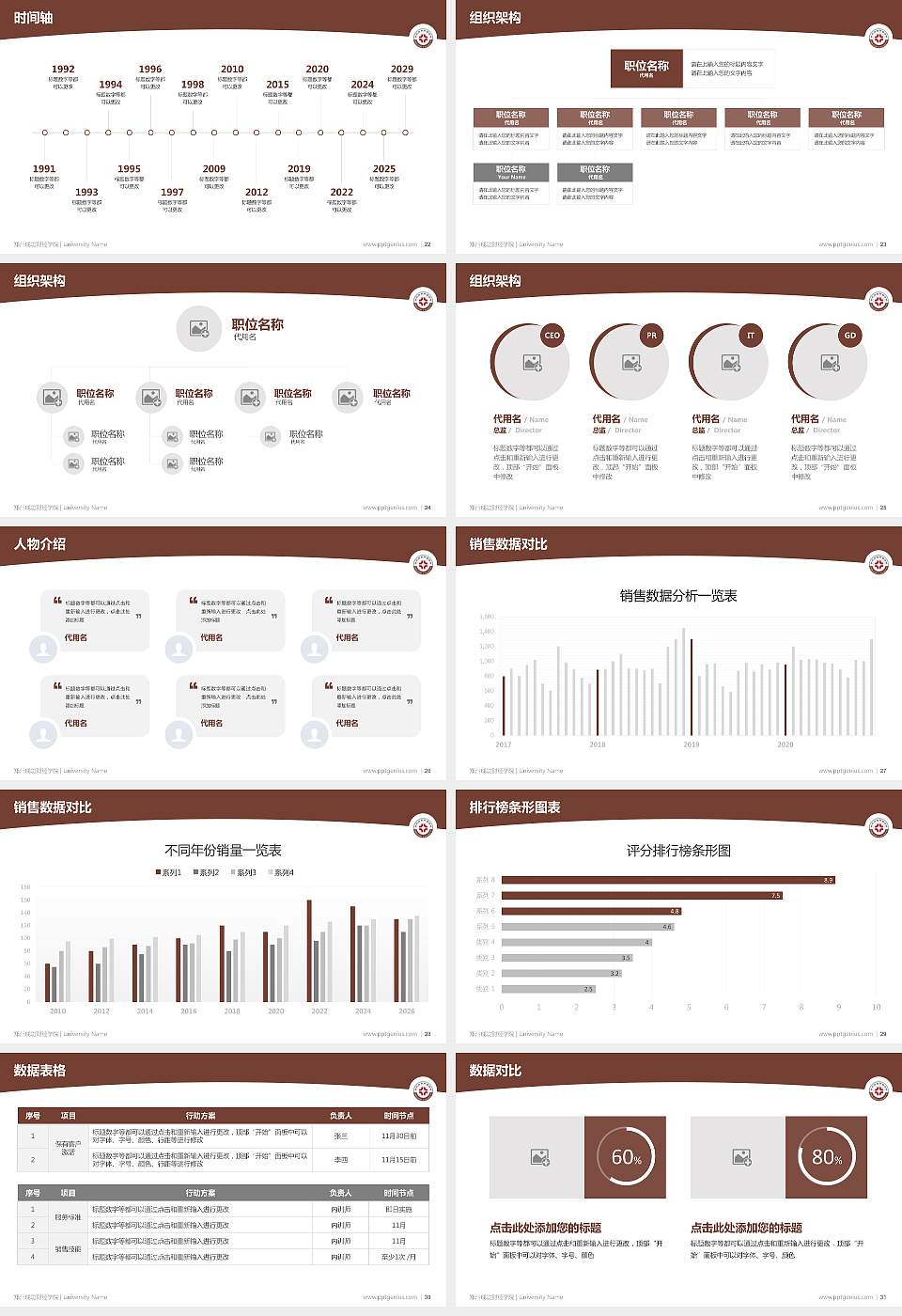 郑州成功财经学院学术汇报/学术交流研讨会通用PPT模板下载16:9格式幻灯片预览图4