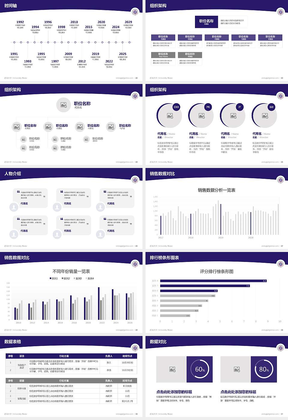 西北大学学术汇报/学术交流研讨会通用PPT模板下载16:9格式幻灯片预览图4