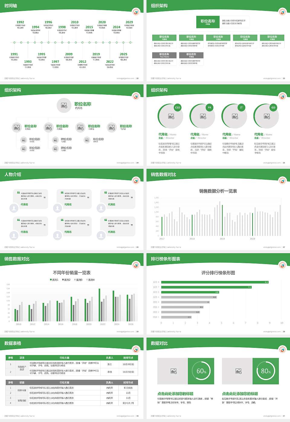洛阳科技职业学院学术汇报/学术交流研讨会通用PPT模板下载16:9格式幻灯片预览图4
