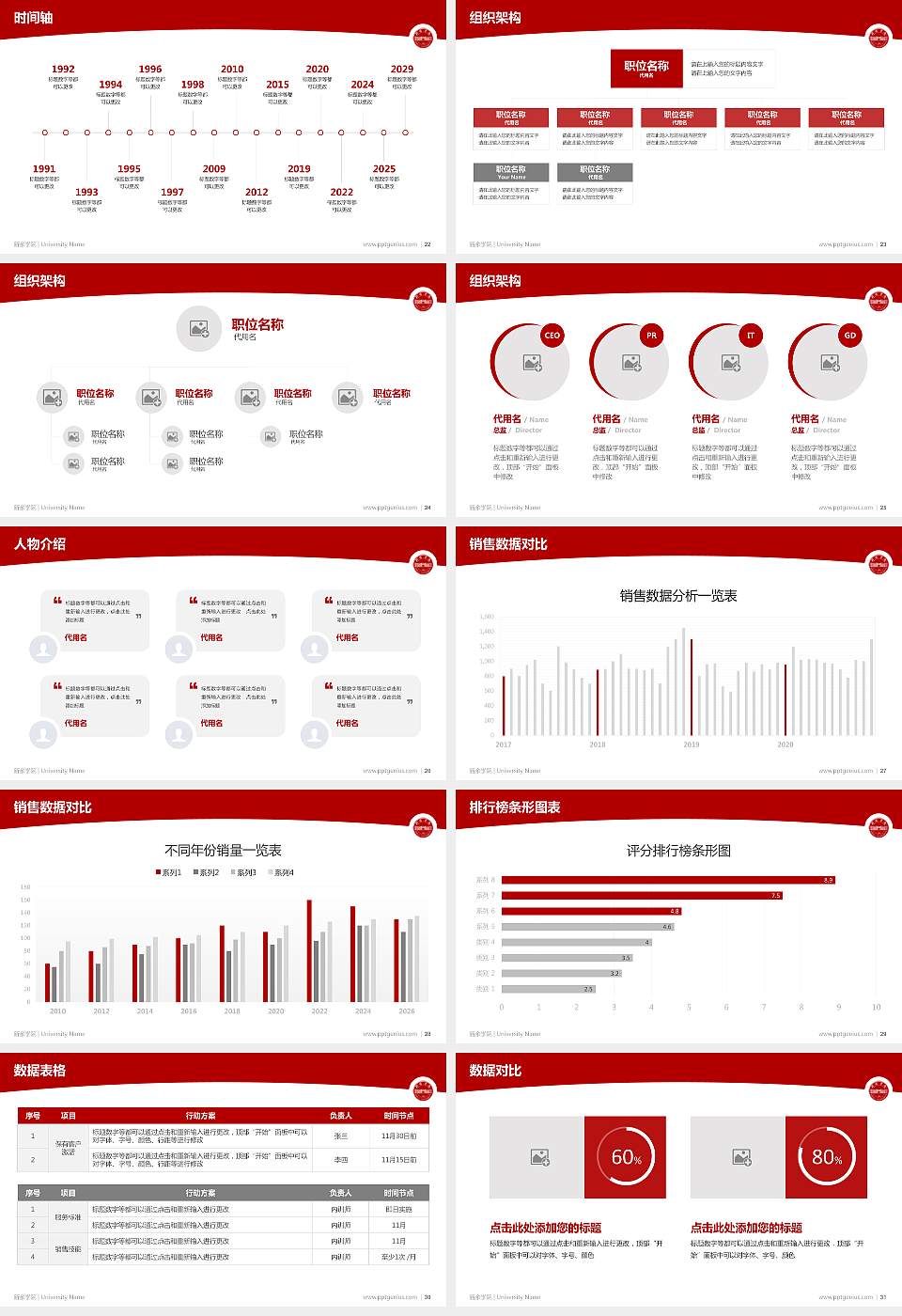 新余学院学术汇报/学术交流研讨会通用PPT模板下载16:9格式幻灯片预览图4
