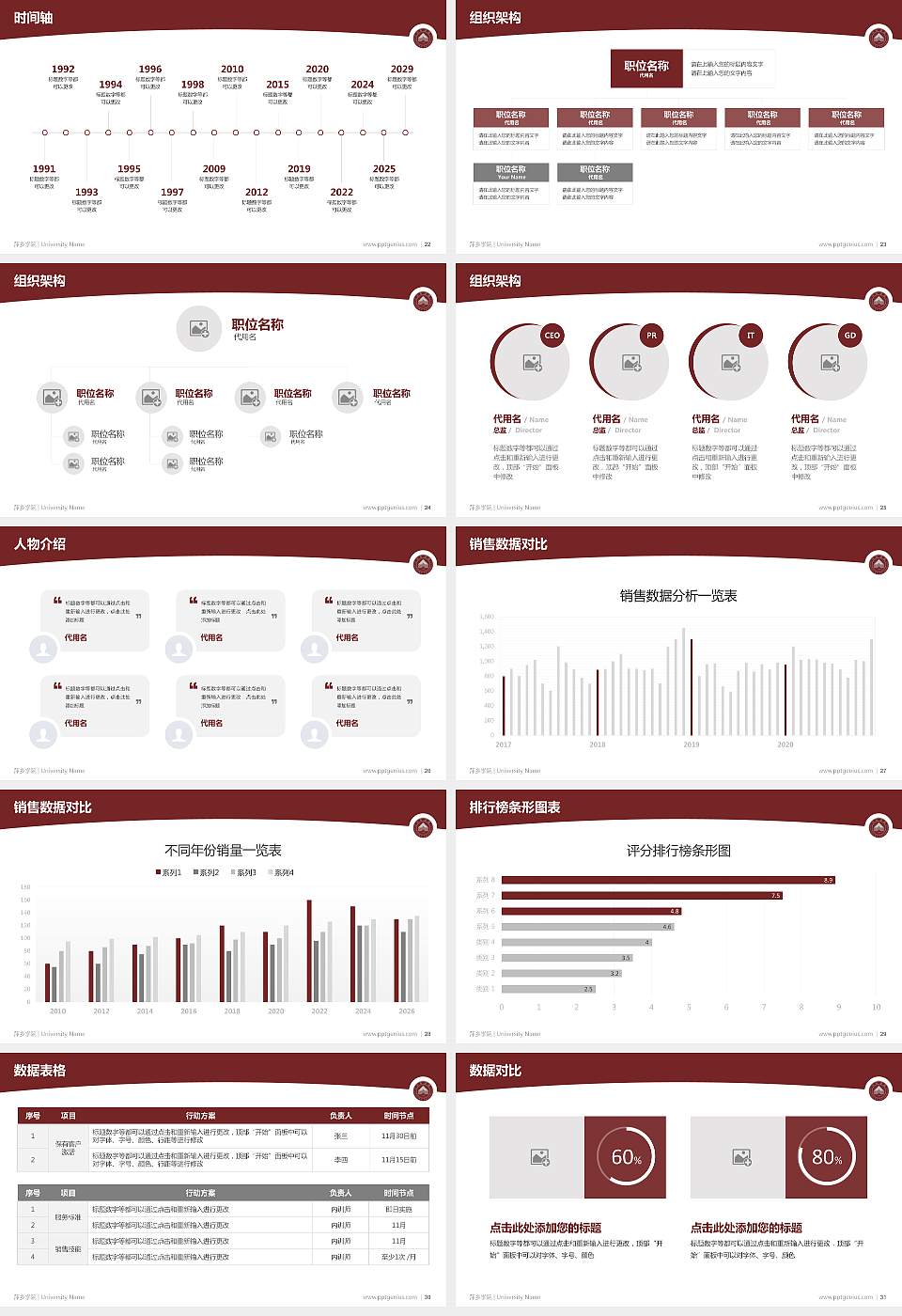 萍乡学院学术汇报/学术交流研讨会通用PPT模板下载16:9格式幻灯片预览图4