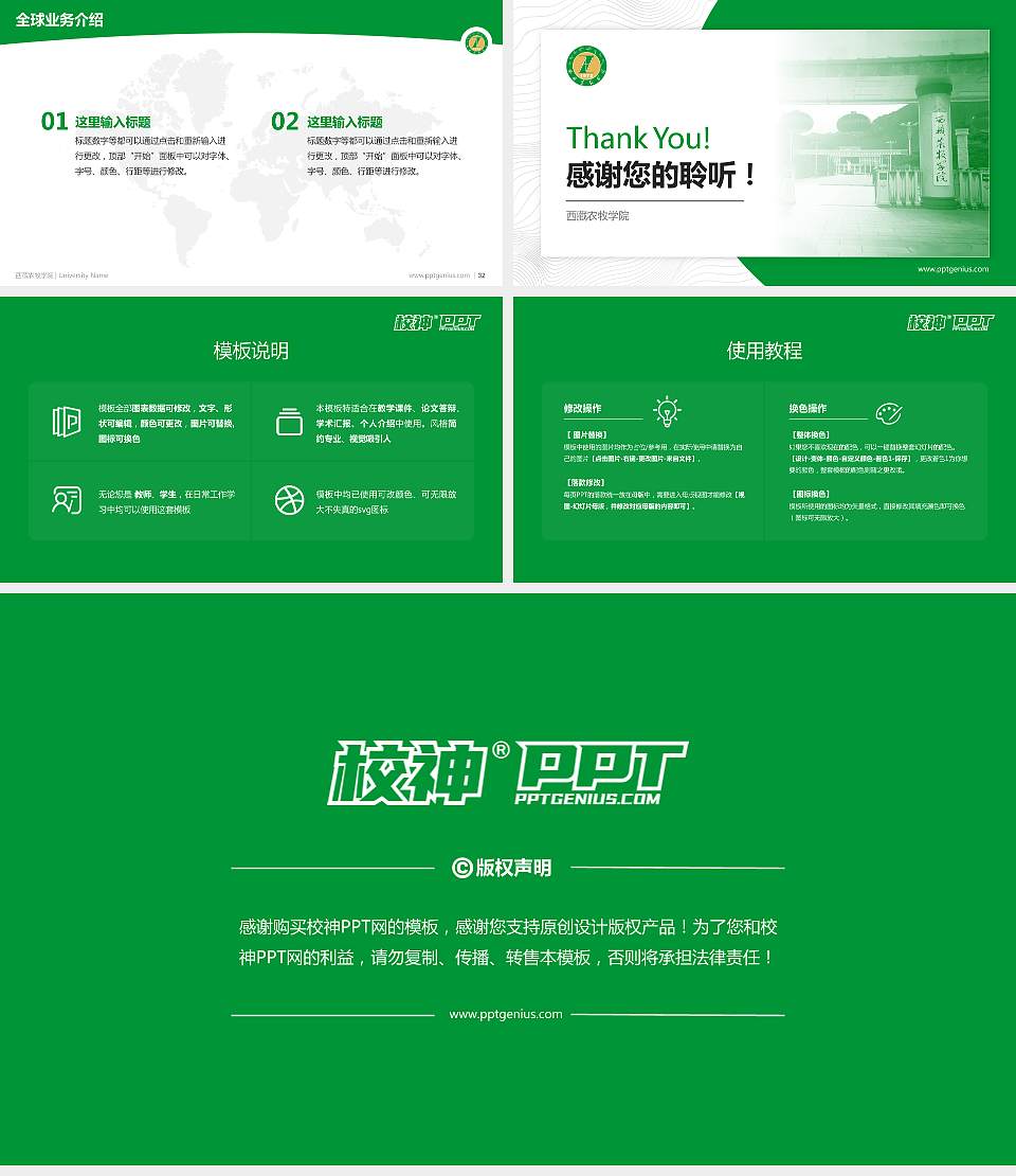 西藏农牧学院学术汇报/学术交流研讨会通用PPT模板下载16:9格式幻灯片预览图5