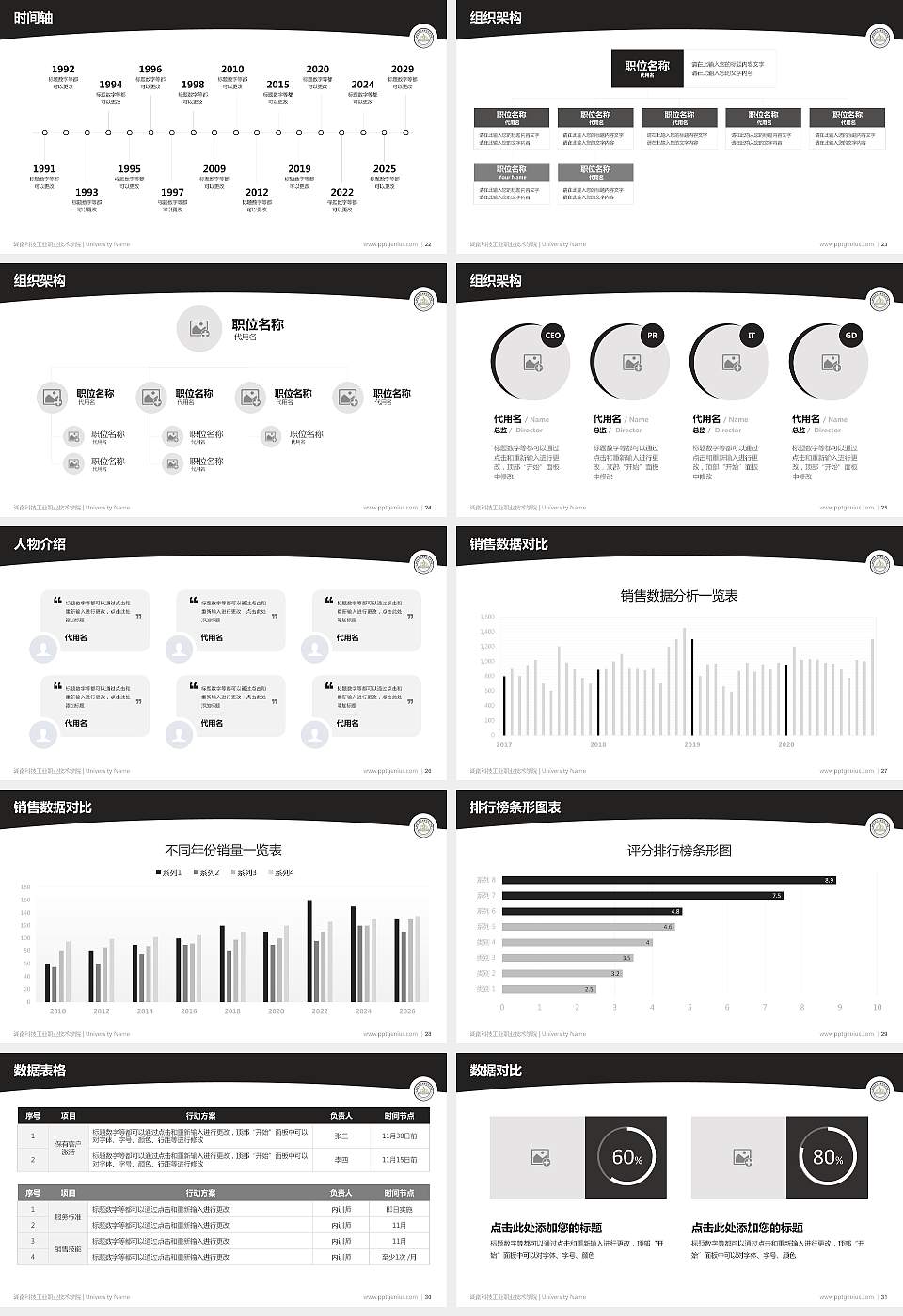 湖南科技工业职业技术学院学术汇报/学术交流研讨会通用PPT模板下载16:9格式幻灯片预览图4