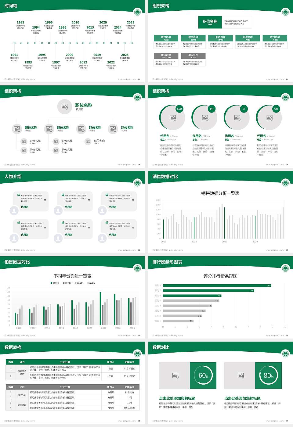 丽水职业技术学院学术汇报/学术交流研讨会通用PPT模板下载16:9格式幻灯片预览图4