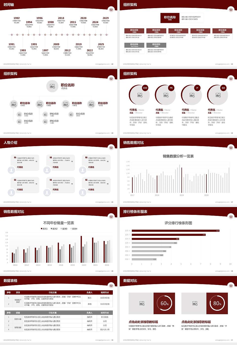 湖北孝感美珈职业学院学术汇报/学术交流研讨会通用PPT模板下载16:9格式幻灯片预览图4