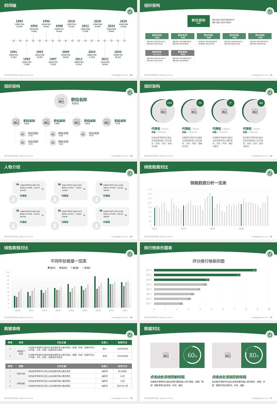 怀化职业技术学院学术汇报/学术交流研讨会通用PPT模板下载16:9格式幻灯片预览图4