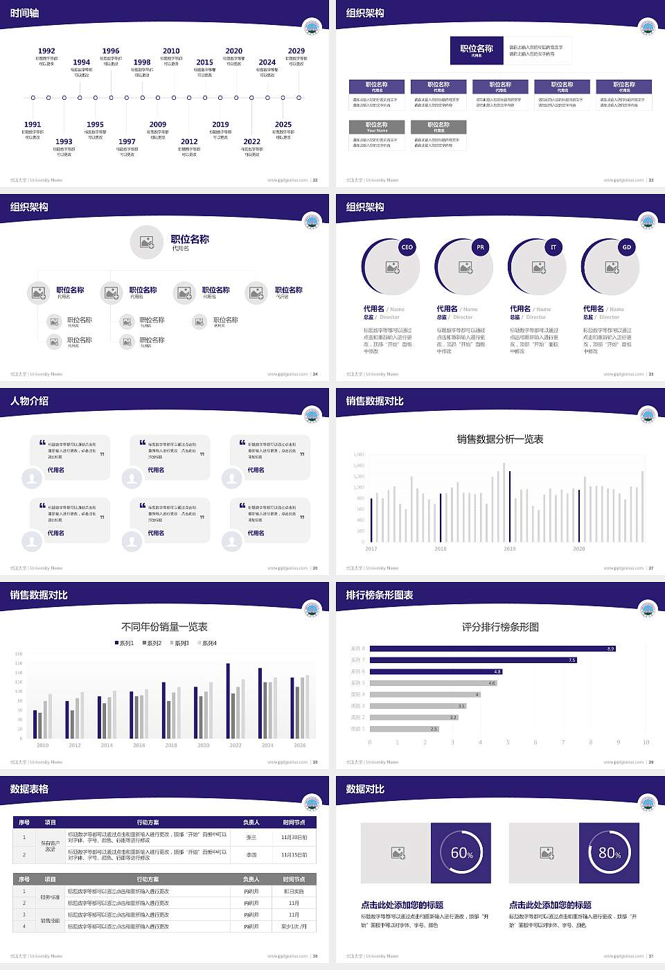 长江大学学术汇报/学术交流研讨会通用PPT模板下载16:9格式幻灯片预览图4