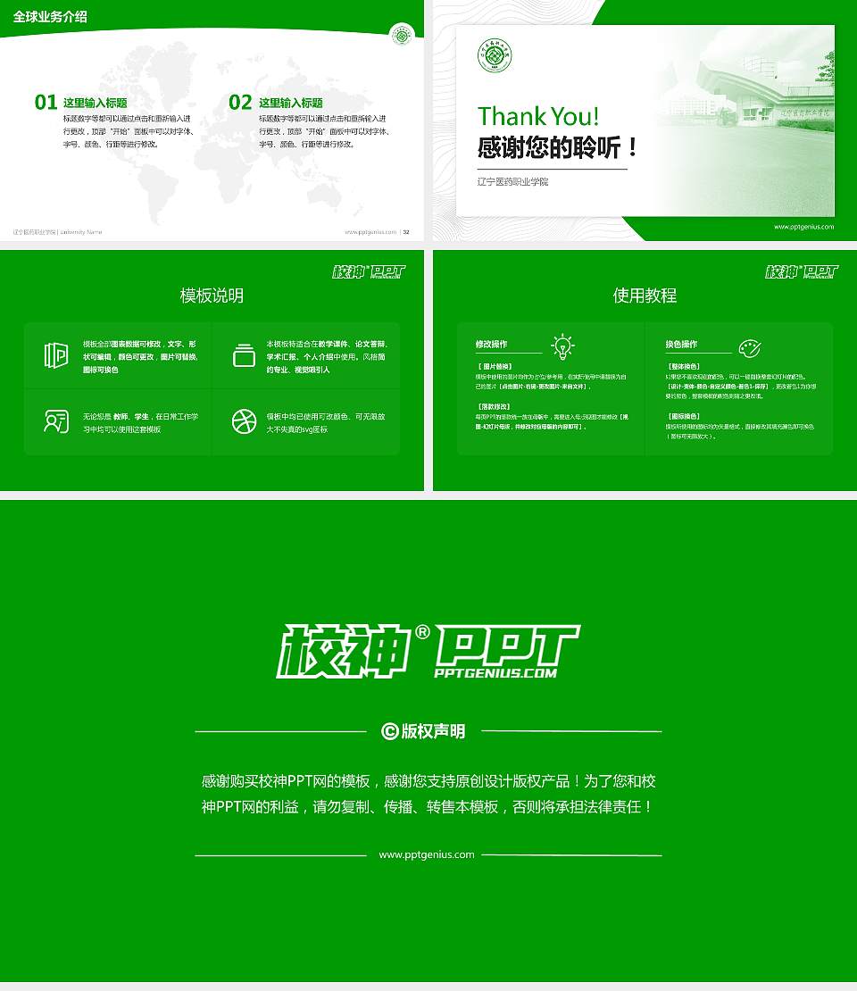 辽宁医药职业学院学术汇报/学术交流研讨会通用PPT模板下载16:9格式幻灯片预览图5