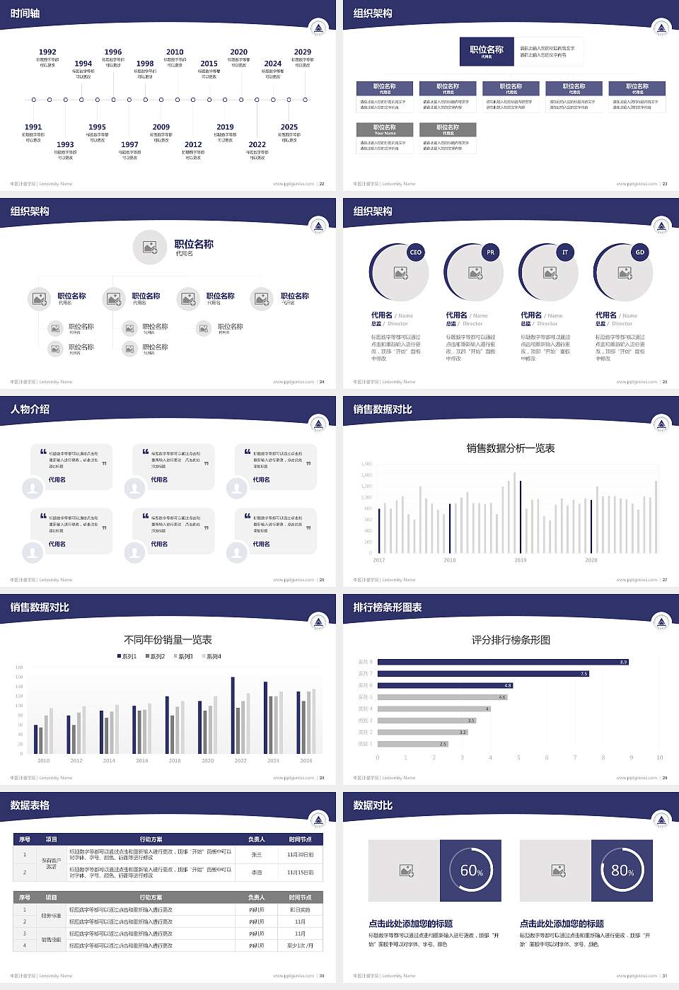 中国计量学院学术汇报/学术交流研讨会通用PPT模板下载16:9格式幻灯片预览图4