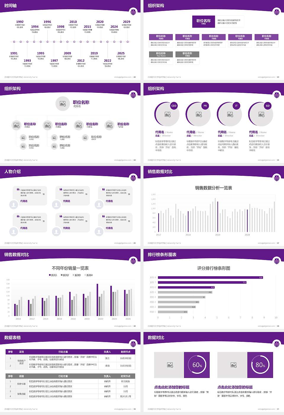 河北医科大学临床学院学术汇报/学术交流研讨会通用PPT模板下载16:9格式幻灯片预览图4