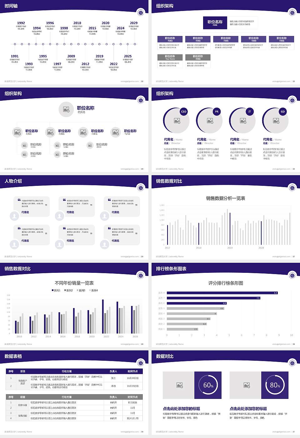 湖北师范大学学术汇报/学术交流研讨会通用PPT模板下载16:9格式幻灯片预览图4