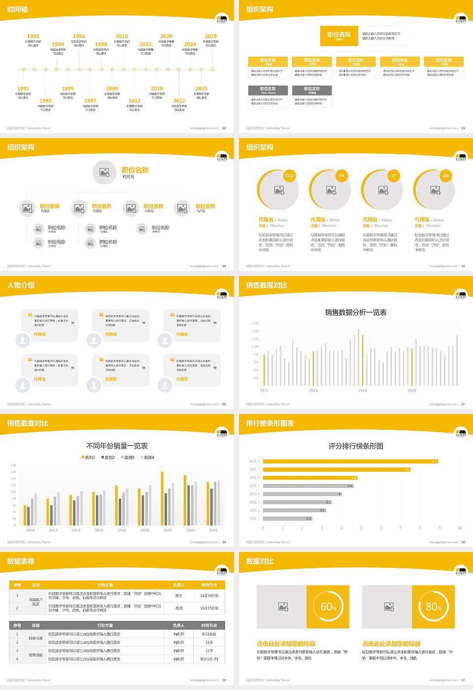 浙江科技学院学术汇报/学术交流研讨会通用PPT模板下载16:9格式幻灯片预览图4