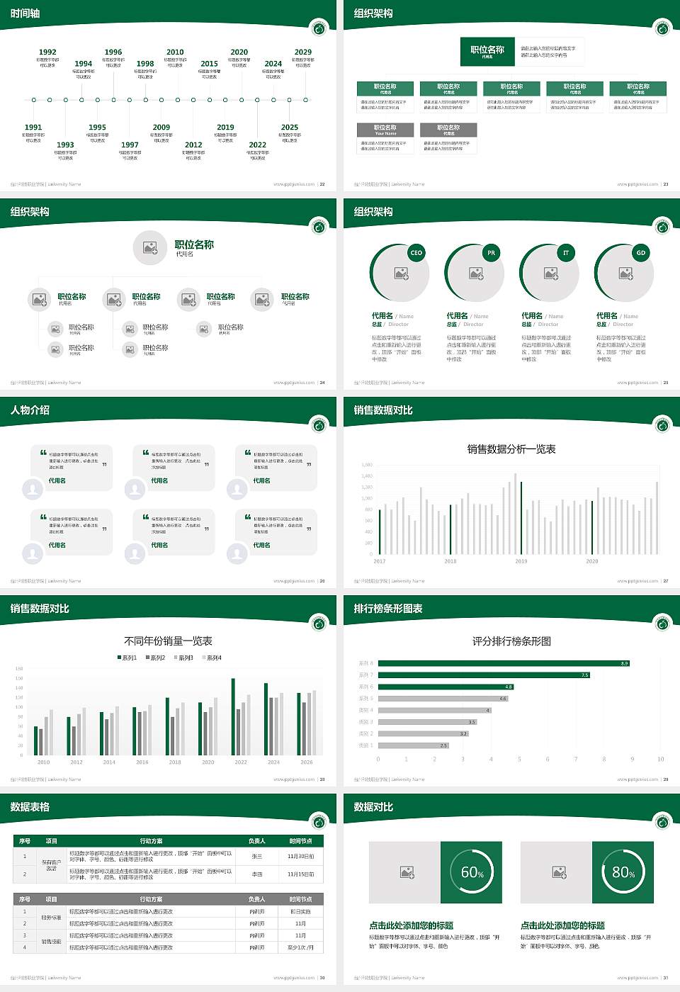 台州科技职业学院学术汇报/学术交流研讨会通用PPT模板下载16:9格式幻灯片预览图4