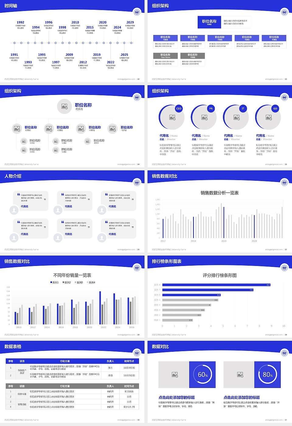 武汉工程职业技术学院学术汇报/学术交流研讨会通用PPT模板下载16:9格式幻灯片预览图4