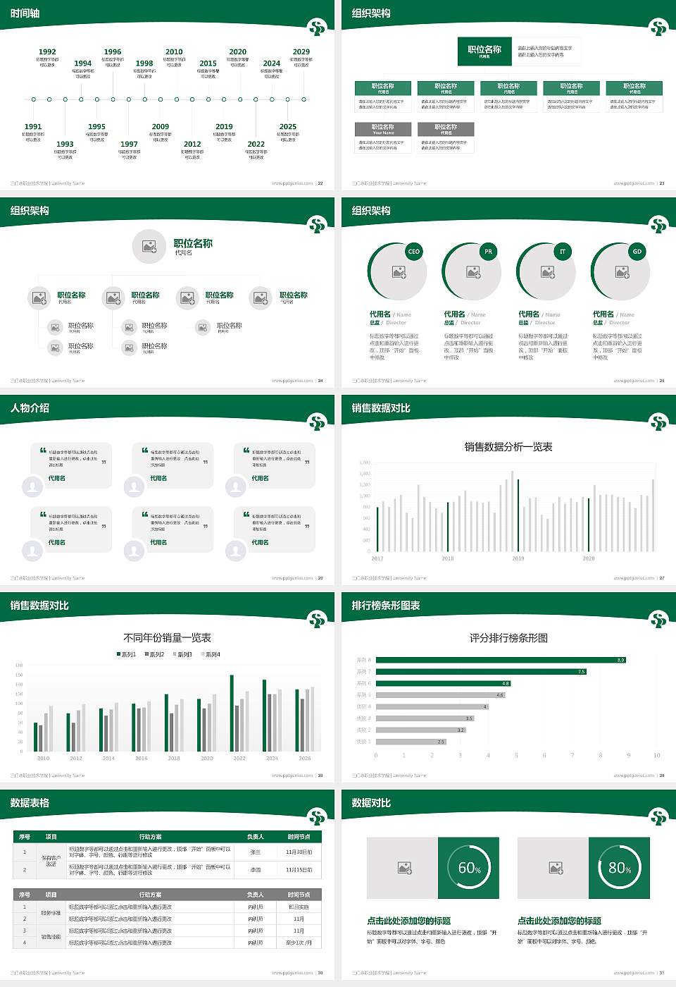 三门峡职业技术学院学术汇报/学术交流研讨会通用PPT模板下载16:9格式幻灯片预览图4