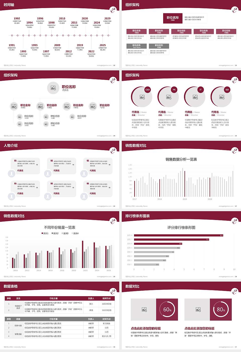 香港专上学院学术汇报/学术交流研讨会通用PPT模板下载16:9格式幻灯片预览图4