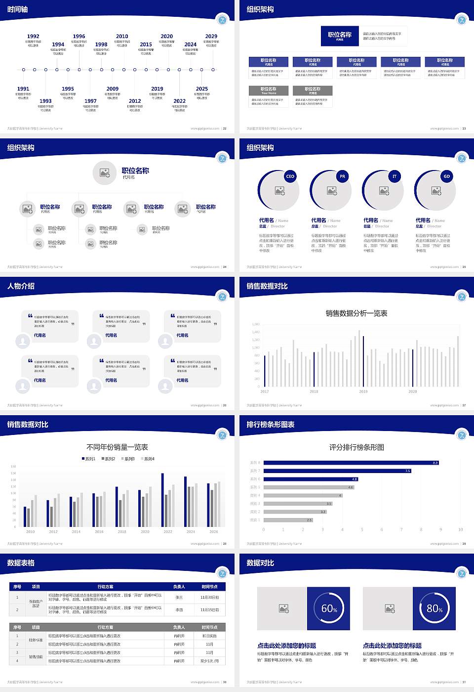 大庆医学高等专科学校学术汇报/学术交流研讨会通用PPT模板下载16:9格式幻灯片预览图4
