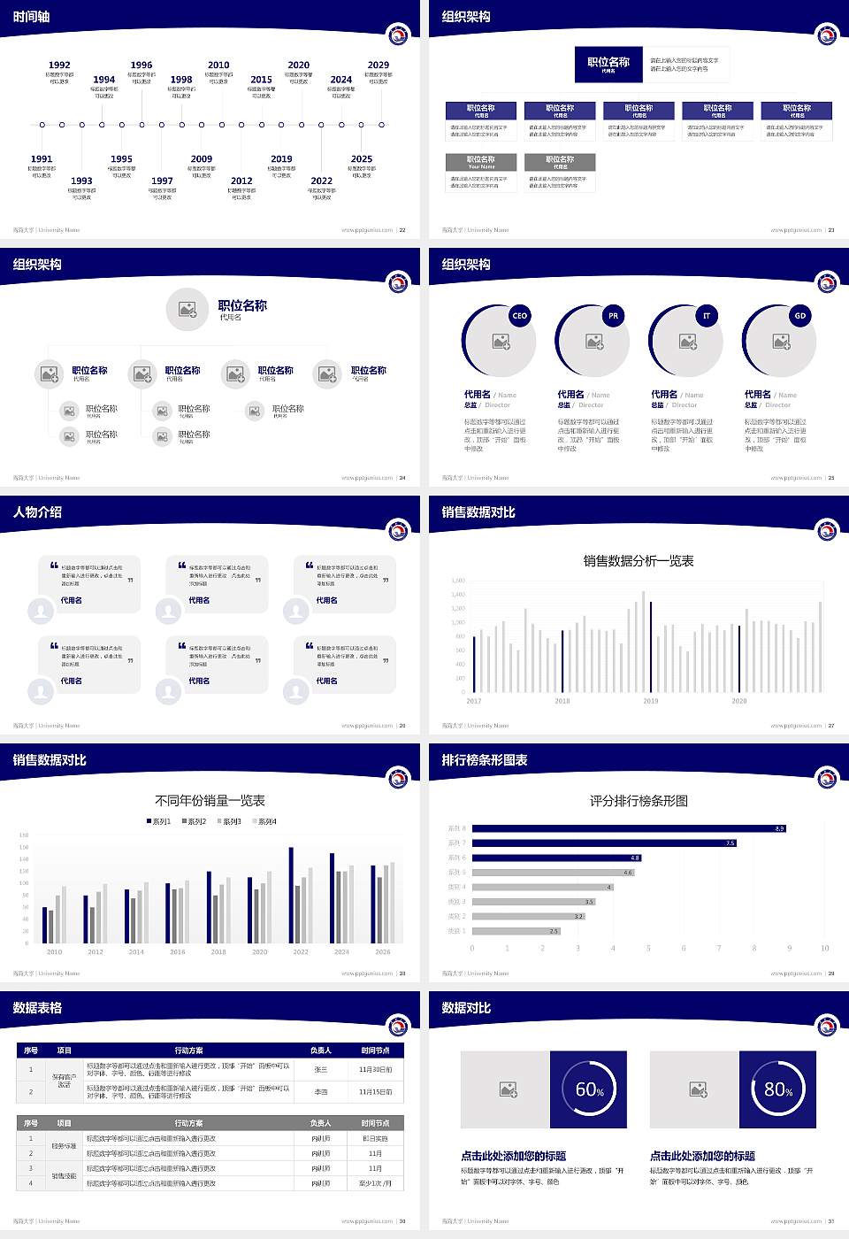 青海大学学术汇报/学术交流研讨会通用PPT模板下载16:9格式幻灯片预览图4