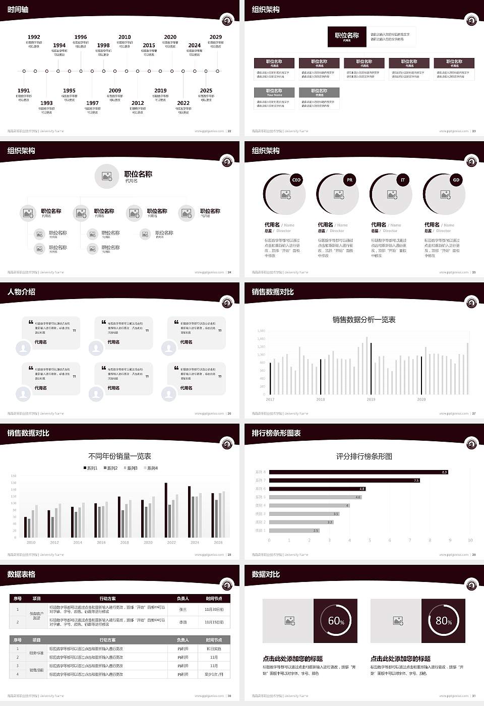 青海高等职业技术学院学术汇报/学术交流研讨会通用PPT模板下载16:9格式幻灯片预览图4