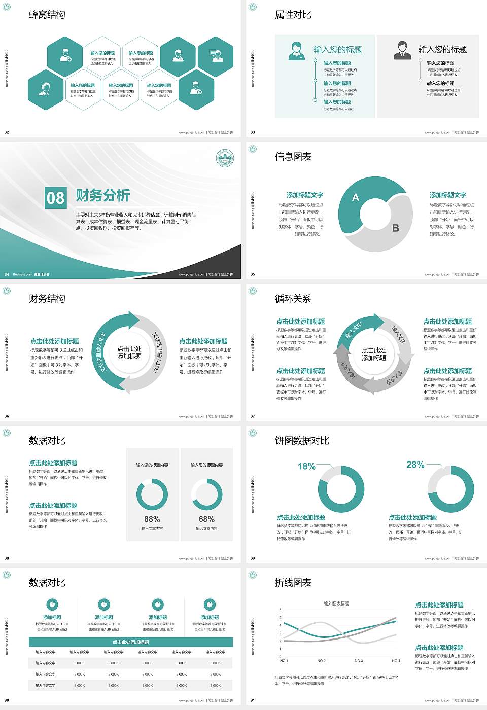 吉林农业大学专用全国大学生互联网+创新创业大赛计划书/路演/网评PPT模板16:9格式幻灯片预览图10