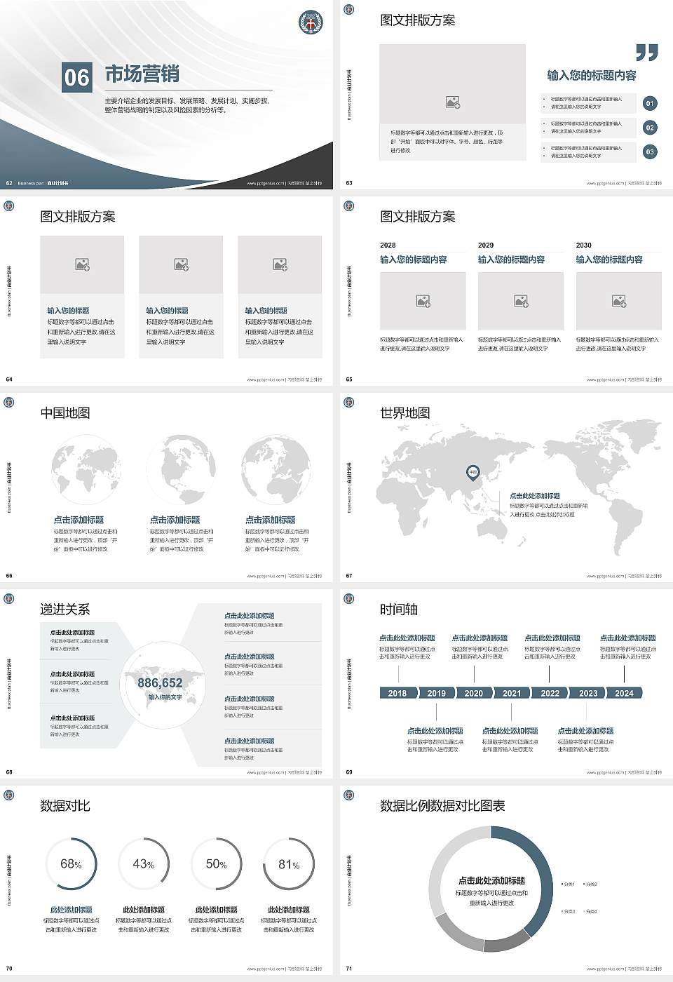 台湾中原大学专用全国大学生互联网+创新创业大赛计划书/路演/网评PPT模板16:9格式幻灯片预览图8
