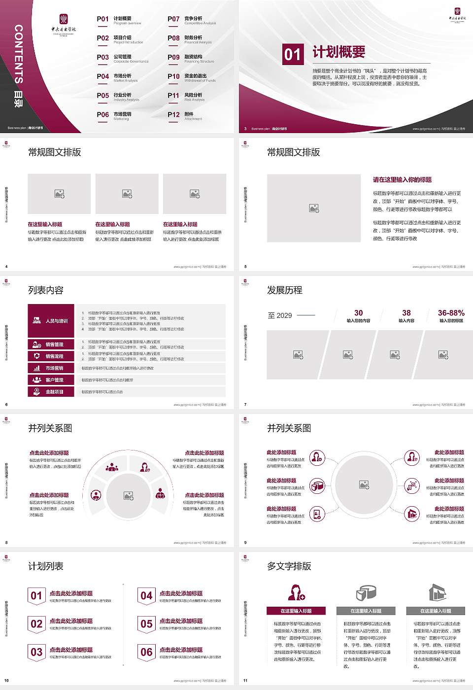 中央音乐学院专用全国大学生互联网+创新创业大赛计划书/路演/网评PPT模板16:9格式幻灯片预览图2