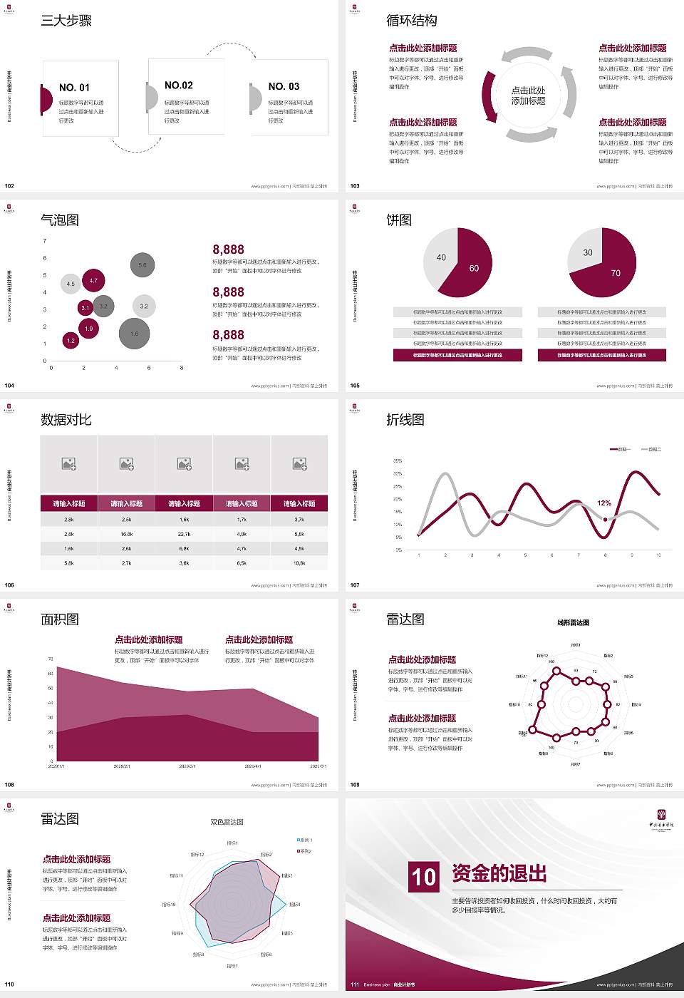 中央音乐学院专用全国大学生互联网+创新创业大赛计划书/路演/网评PPT模板16:9格式幻灯片预览图12