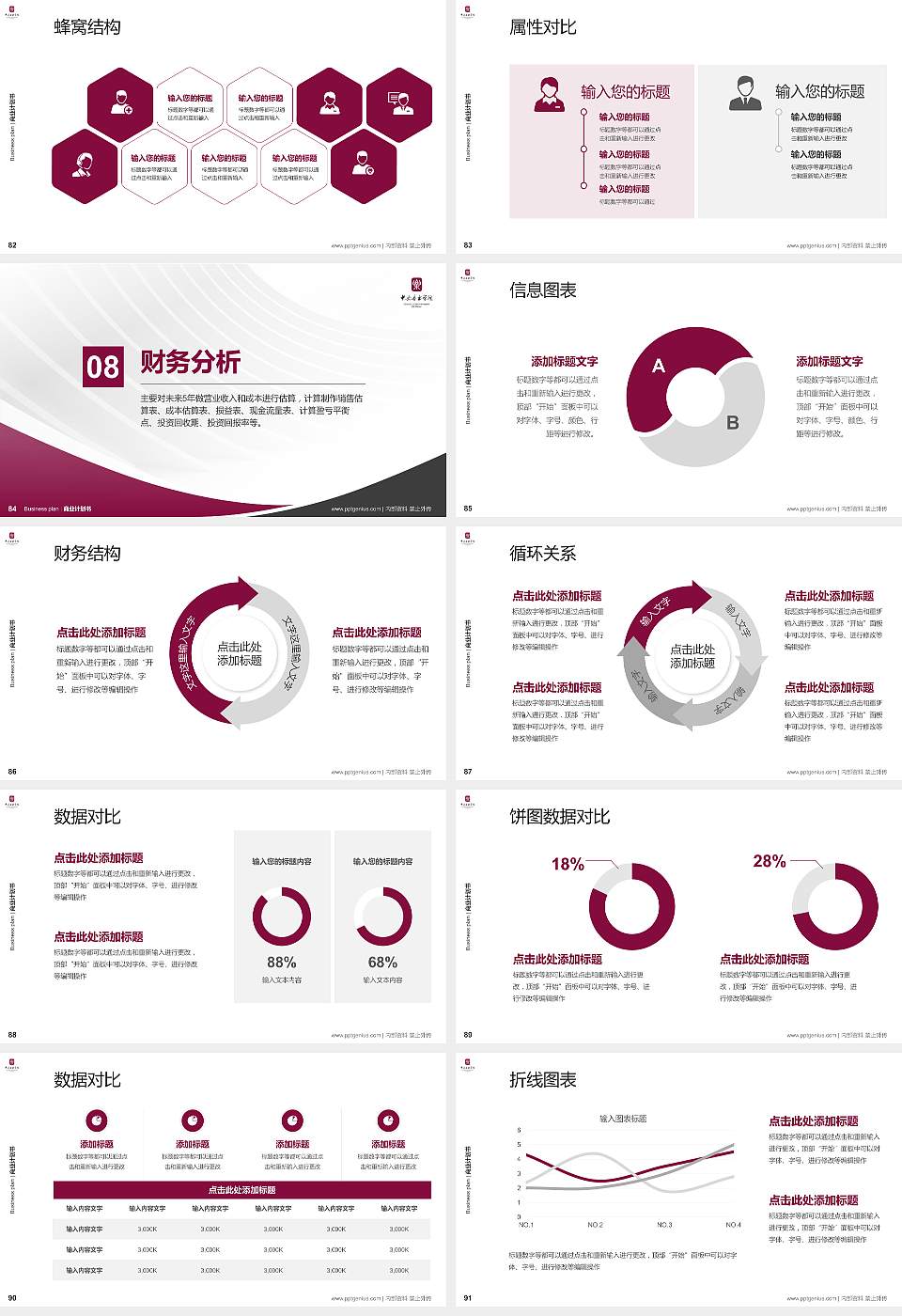 中央音乐学院专用全国大学生互联网+创新创业大赛计划书/路演/网评PPT模板16:9格式幻灯片预览图10