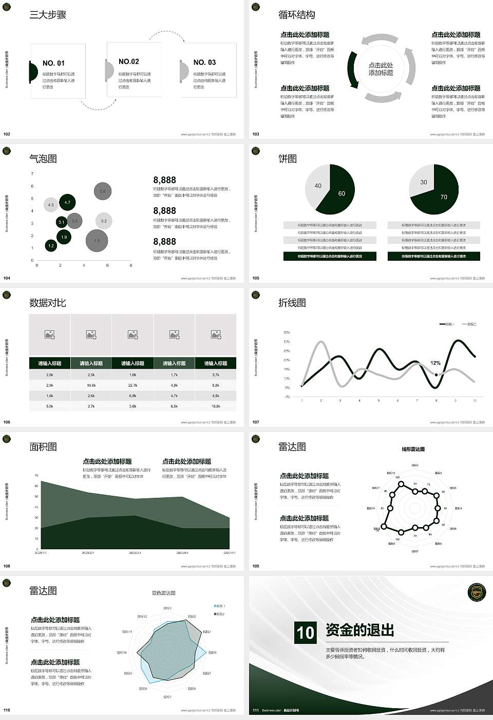 中国人民武装警察部队特种警察学院专用全国大学生互联网+创新创业大赛计划书/路演/网评PPT模板16:9格式幻灯片预览图12