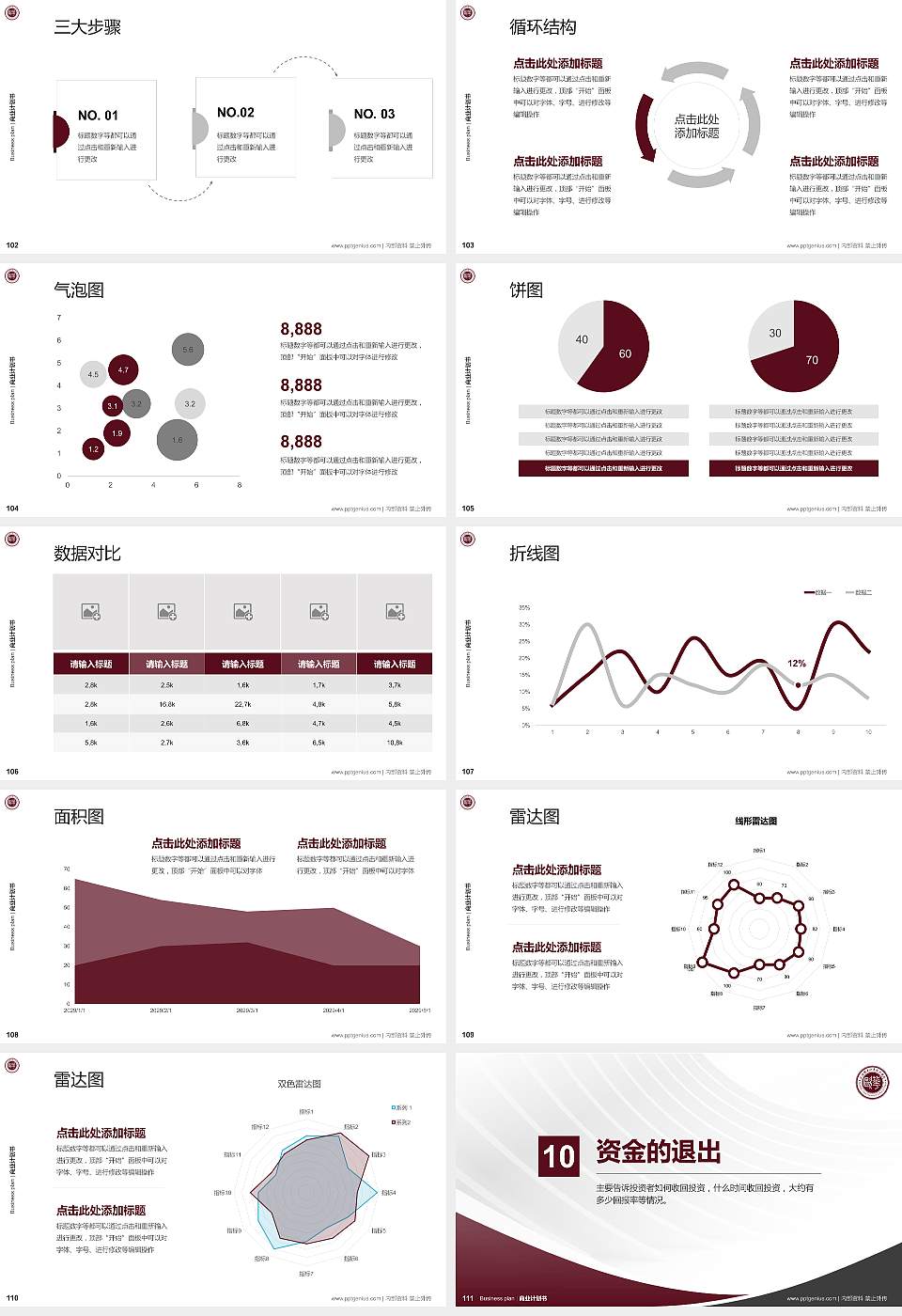 上海欧华职业技术学院专用全国大学生互联网+创新创业大赛计划书/路演/网评PPT模板16:9格式幻灯片预览图12