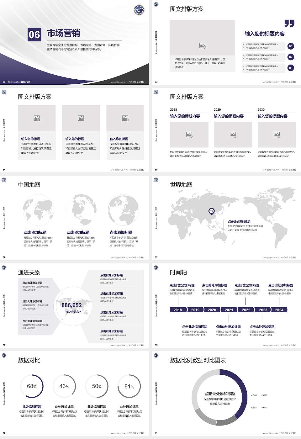 云南现代职业技术学院专用全国大学生互联网+创新创业大赛计划书/路演/网评PPT模板16:9格式幻灯片预览图8