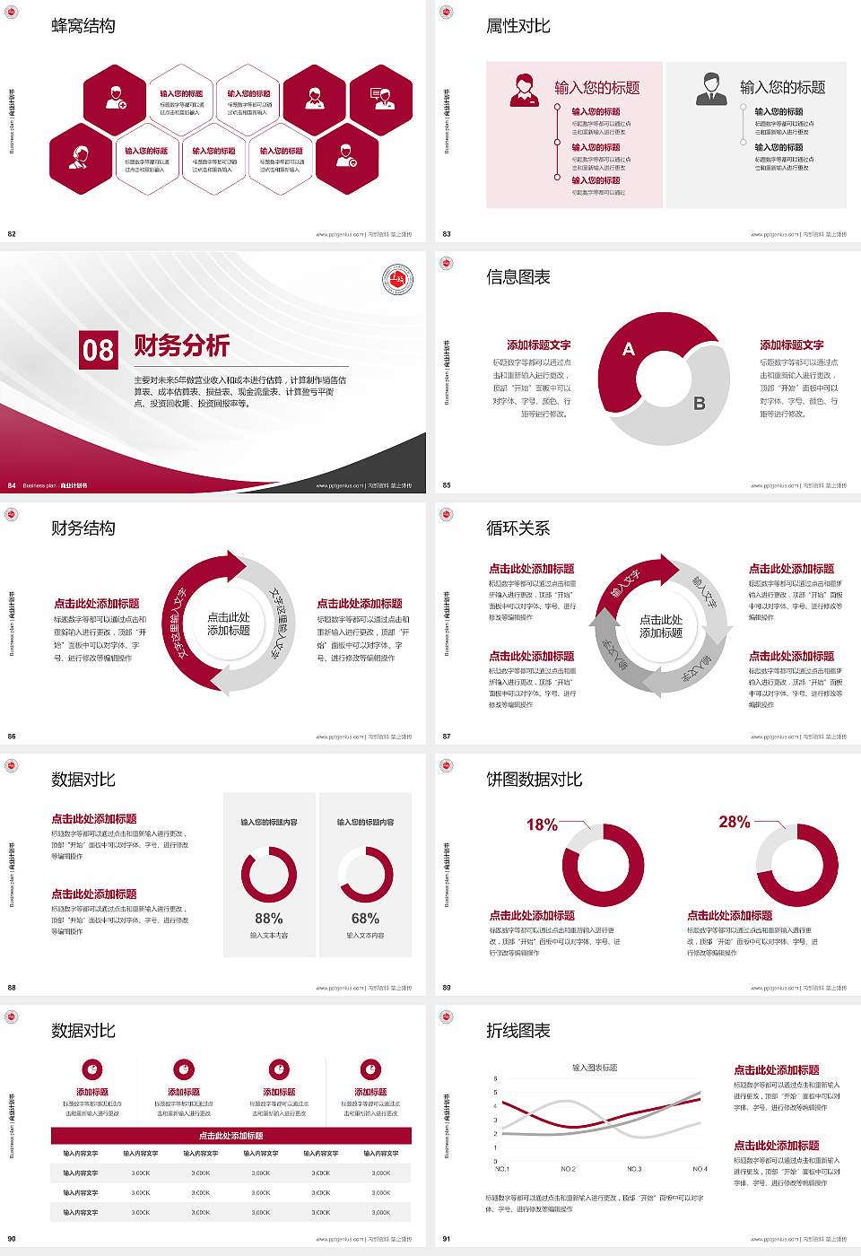 上海政法学院专用全国大学生互联网+创新创业大赛计划书/路演/网评PPT模板16:9格式幻灯片预览图10