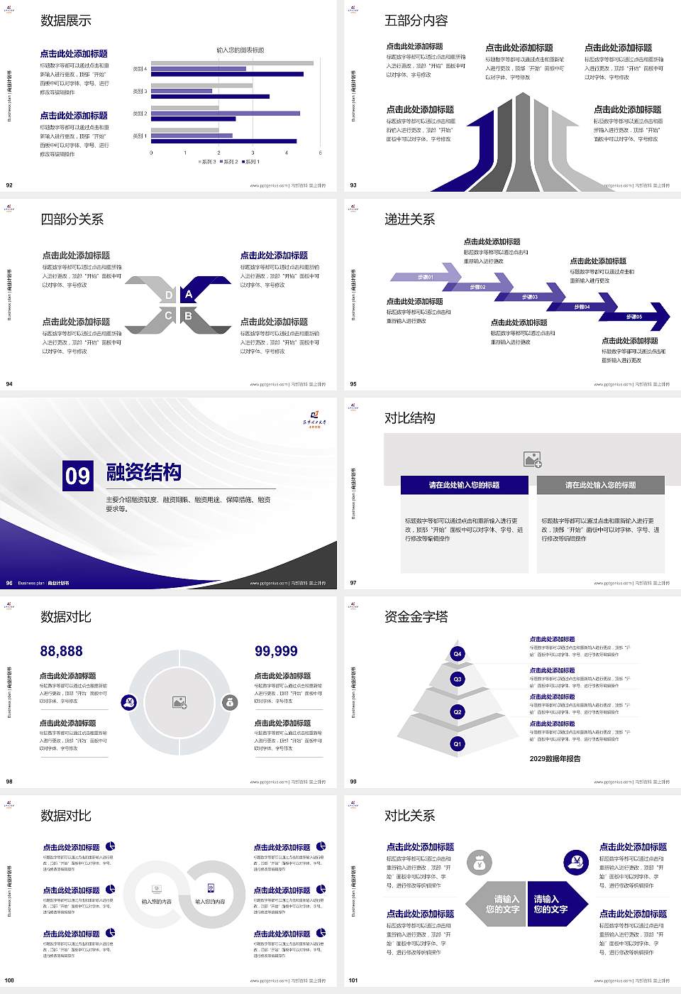 昆明理工大学津桥学院专用全国大学生互联网+创新创业大赛计划书/路演/网评PPT模板16:9格式幻灯片预览图11