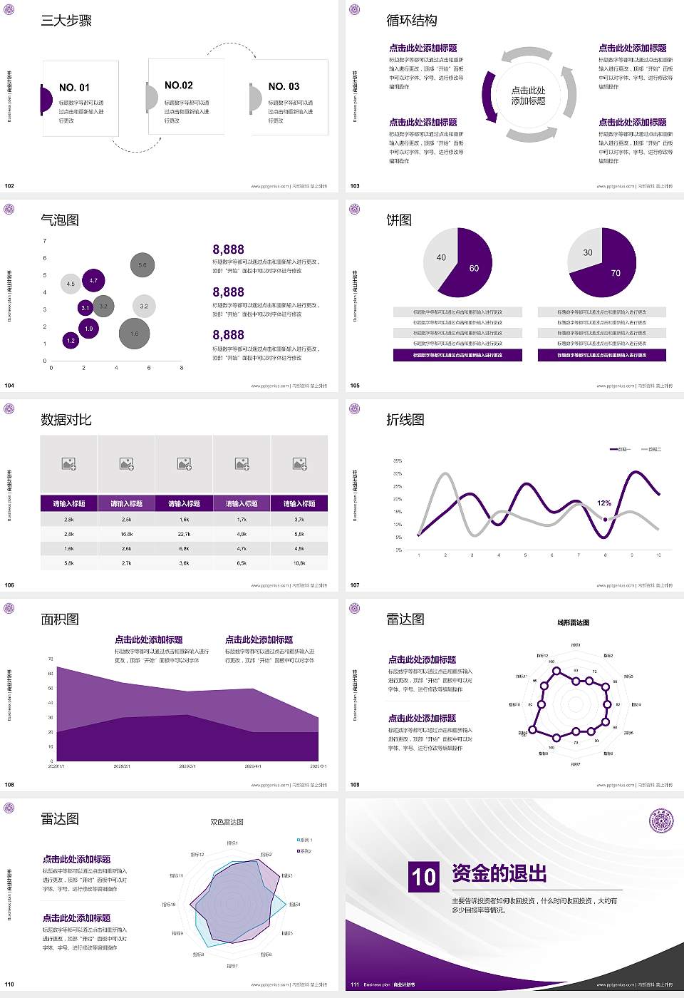 清华大学专用全国大学生互联网+创新创业大赛计划书/路演/网评PPT模板16:9格式幻灯片预览图12