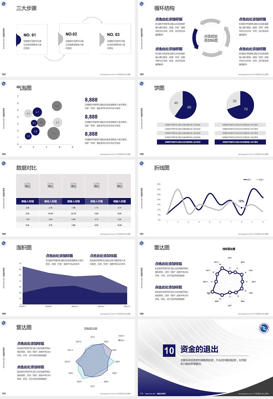 云南机电职业技术学院专用全国大学生互联网+创新创业大赛计划书/路演/网评PPT模板16:9格式幻灯片预览图12