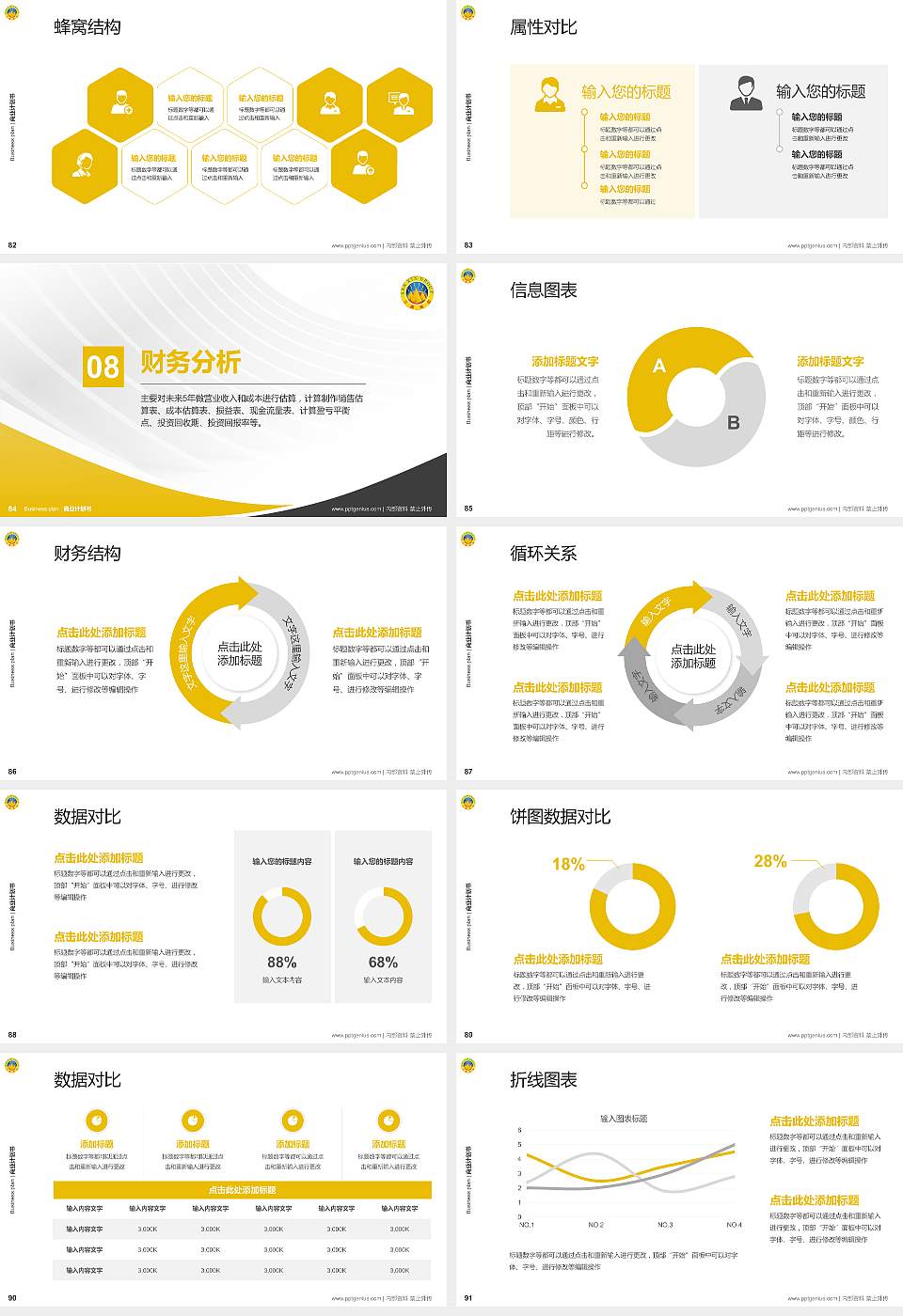 云南三鑫职业技术学院专用全国大学生互联网+创新创业大赛计划书/路演/网评PPT模板16:9格式幻灯片预览图10