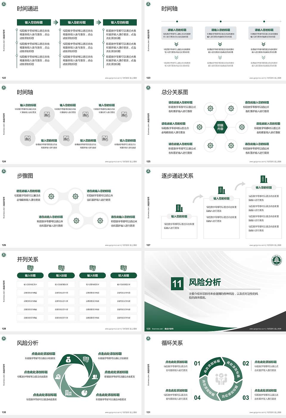 北京林业大学专用全国大学生互联网+创新创业大赛计划书/路演/网评PPT模板16:9格式幻灯片预览图14