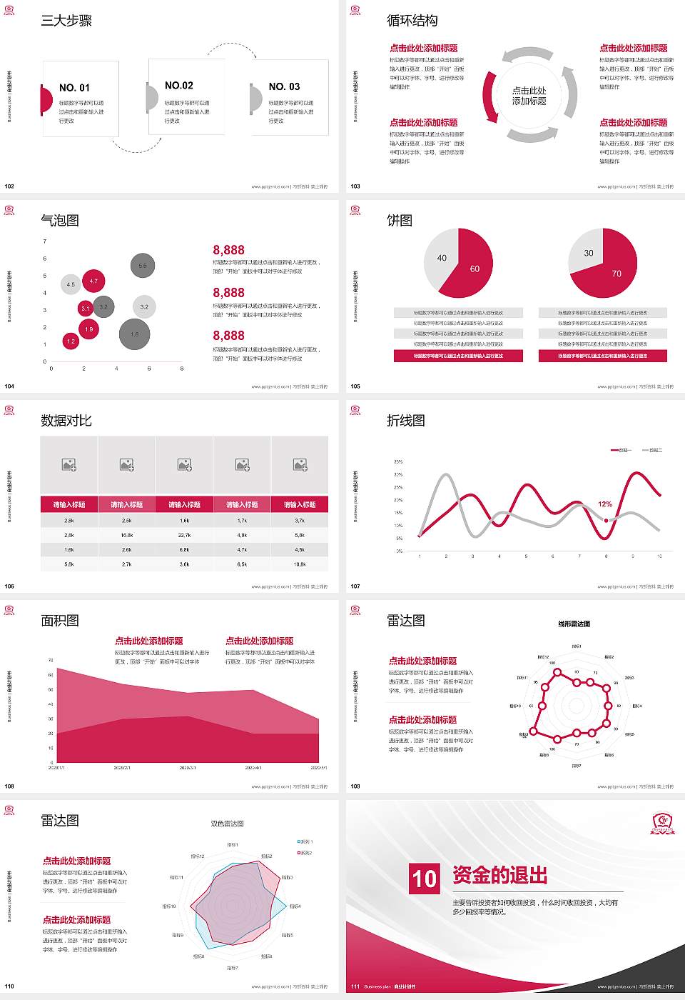 潍坊工程职业学院专用全国大学生互联网+创新创业大赛计划书/路演/网评PPT模板16:9格式幻灯片预览图12