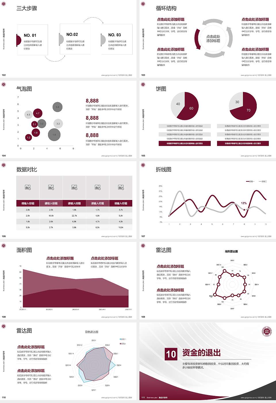 深圳大学专用全国大学生互联网+创新创业大赛计划书/路演/网评PPT模板16:9格式幻灯片预览图12