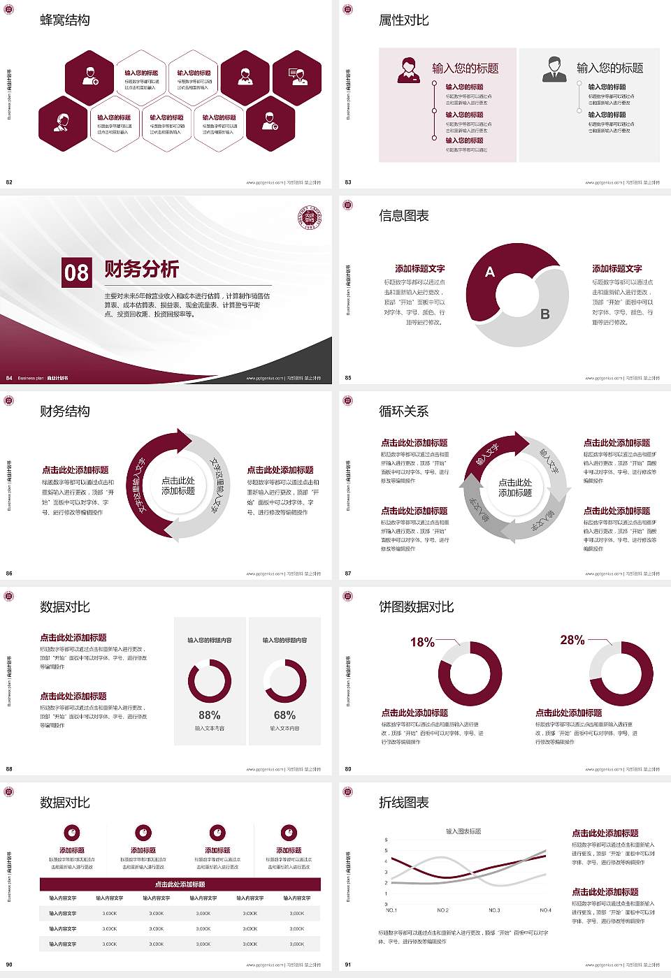 深圳大学专用全国大学生互联网+创新创业大赛计划书/路演/网评PPT模板16:9格式幻灯片预览图10