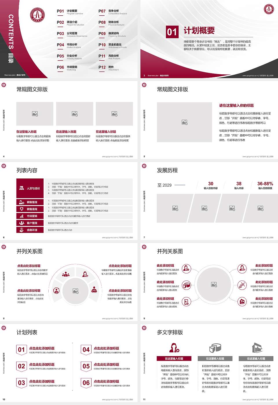 江西洪州职业学院专用全国大学生互联网+创新创业大赛计划书/路演/网评PPT模板16:9格式幻灯片预览图2